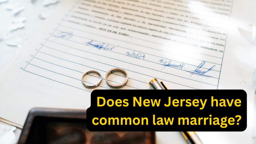 does New Jersey have common law marriage